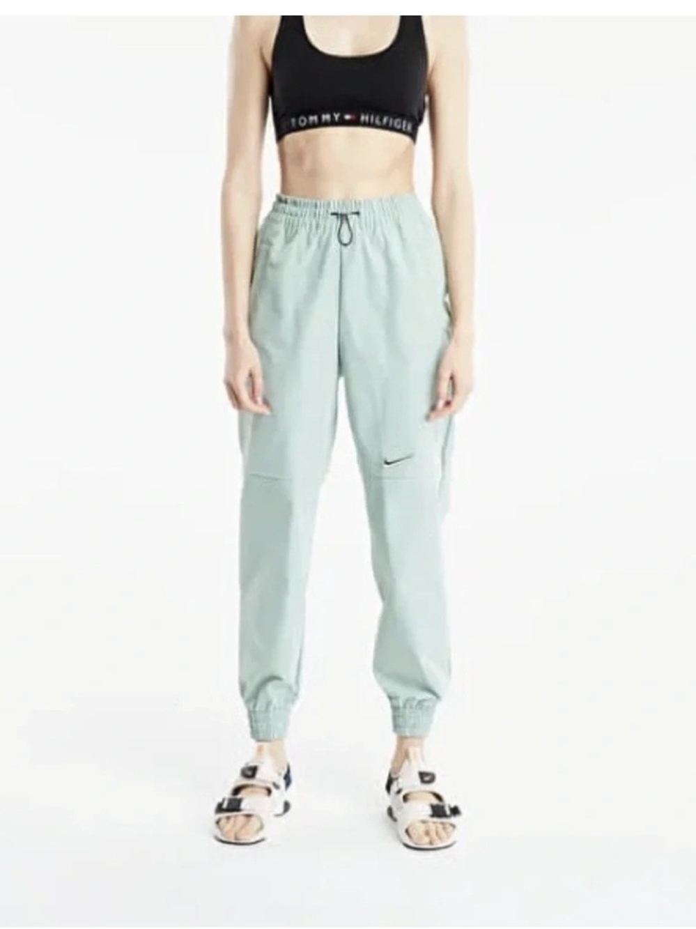 Nike Sage Green Swoosh Joggers